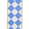 4in Grand Diamond Dupioni Ribbon: French Blue/White (10 Yards)